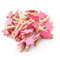Wisafory Lot de 50 pinces à linge en bois en forme d'étoile - Pinces décoratives - Mini pinces en bois - Décoration pour bricolage, photos, cartes, fête, mariage - Rose
