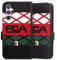 DeinDesign Klapphülle kompatibel mit Samsung Galaxy A54 5G Handyhülle aus Kunst Leder schwarz Flip Case FC Augsburg FCA Logo