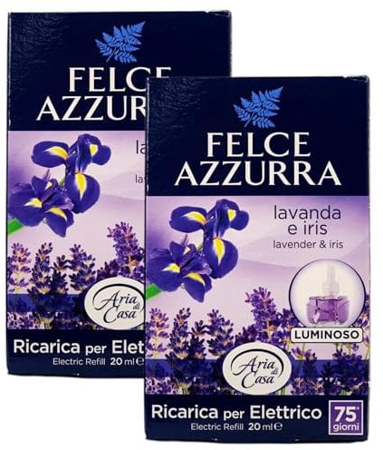 Felce Azzurra - Aria Di Casa, Ricarica Per Diffusore Elettrico, LAVANDA & IRIS 20ml (2 Unità)