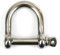 DAUMLINK® 2 Grilli a D larghi, in acciaio inox A4/Aisi 316 (2 pezzi) come connettore di catene o lampade ad occhielli (8 mm)