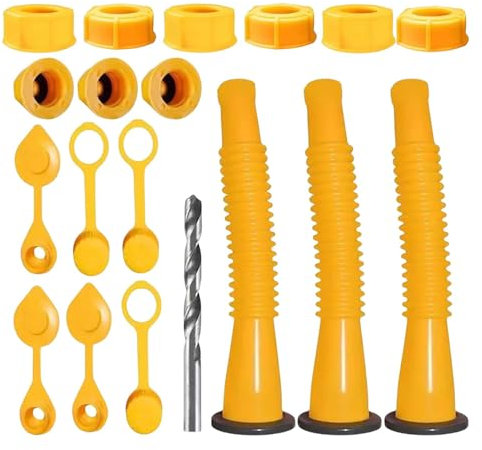 Bec de remplacement, remplacement de la buse de canette | 3 ensembles de becs de canette, buse flexible pour un d'huile facile | Becs verseurs de canette faciles à fixer, Kit de buses de versement sou