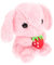 Gogogmee Kaninchen Mit Hängeohren Plüschtier Cartoon-hase-Puppen Hasenspielzeug Für Kinder Stofftierpuppe Geburtstagsgeschenk Für Kinder Jahr des Hasenmaskottchens Süßes Kuscheltier Rosa