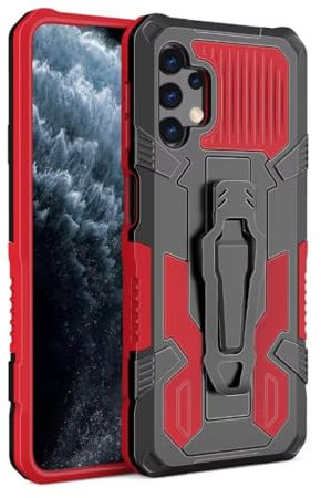 ATISIJIE for iPhone 6s Plus Case,Military Grade Protective with Belt Clip and Kickstand Protective Phone Case for iPhone 6s Plus-Red