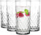 Glasmark Krosno Lot De 4 Verres à Eau Boire En Verre Highball Verres à Cocktail De Forme Classique Résistants Au Lave-Vaisselle Transparents Avec Effet Cristallin 4 x 300 ml