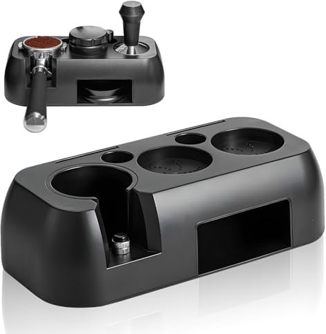 Bncxdc Tamperstation, 51/54/58mm Tamping Station, Kaffeestampfbasis aus ABS, Universal Kaffeetuch Pulverbasis, Das professionelle Barista-Zubehör für die Espressozubereitung