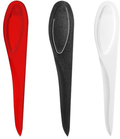 3 Pcs Point Turner Sewing Tool, Plastic Sewing Mark Turner Precision Turning Tool Point Tuner Seam Creaser Creases Sewing Tools Handtailor Sewing Accessories for Sewing Quilting (Red White Black)