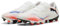 PUMA Unisex Future 8 Match Low Fg/Ag Fussballschuh, Weiß, Schwarz, leuchtendes Rot, 40 EU