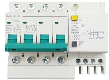 SkyjOy Disjoncteur Disjoncteur de Courant Interrupteur Principal 1P 2P 3P 3P+N 4P AC400V MCB Disjoncteurs(3P N,32A)