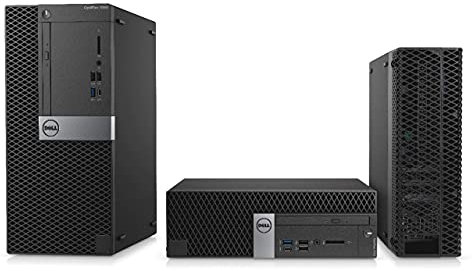 Dell Optiplex 7050 SFF Desktop | Core i5-7500 - Disco duro SSD de 512 GB - 8 GB de RAM | 4 núcleos a 3,8 GHz Win 10 Home Negro