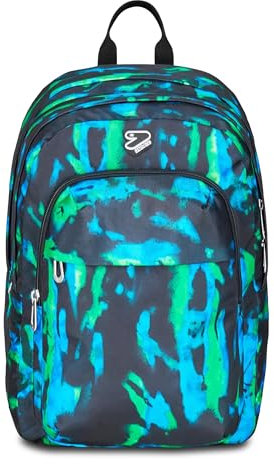 Seven Zaino Scuola Pro XXL Detach con Cuffie Wireless, Blu, Tasca Interna Porta PC e Tasca Laterale per Borraccia, 33 L, Scuola Media e Superiore, Zaino Ragazzo