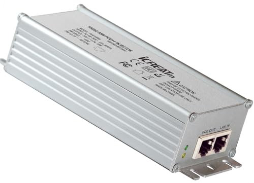 2.5G Gigabit POE++ Injector, Supplies PoE (15.4W), PoE+ (30W), or PoE++ (90W), Converts a Non-PoE Port to A PoE++ 2.5G Port, Integrated Power Supply, Replace for TRENDnet TPE-119GI,Up to 328ft
