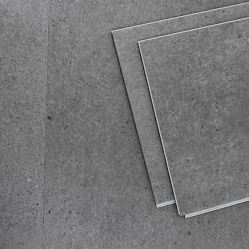 Display Guru Anti Slip, Waterproof, Fireproof 5mm with 2mm IXPE LVT SPC Vinyl Flooring Floor Planks Home Office Kitchen Bedroom Bathroom and Restaurants (Dark Granite Grey)