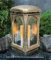 Grablaterne Grablicht Premium Massiv Guss Bronze Grabkerze Kerze Grabschmuck Grablampe Grableuchte Lampe Laterne Grabdeko Garten