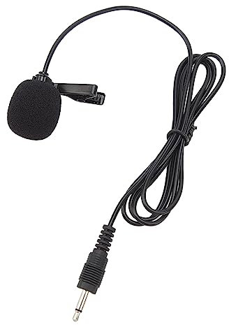 Tihebeyan Lavalier Clamp/Holder On Microphone Portable Noise Cancelling Lapel Microphone for Computer Laptop Recording, Plug And Play Suitable for Interviewing Vlogging Aluminum Alloy