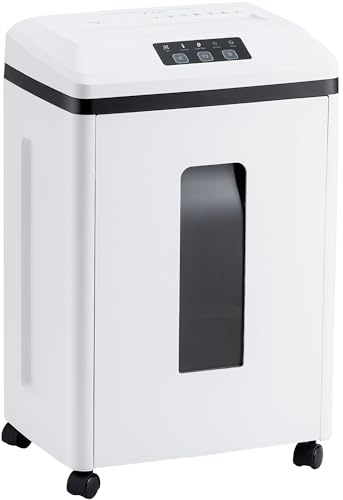 Effeluviate Professioneller kommerzieller Aktenvernichter: P-7 Security Super Micro-Cut 1 x 1,7 mm 7 Blatt/CDs/Karten/Heftklammern, 1,8 l Abfalleimer, robust für Zuhause/Büro/Industrie/geschäftliche