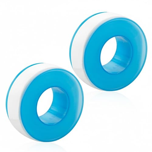 Hopzab 2 PCS Waterproof Plumbers Tapes PTFE Tapes White Teflon Sealant Tape to Stop Leaks Water Theard Flex Seal for Bathroom Kitchen Garden Leaking Pipes Joint Shower Head Hosepipe Taps