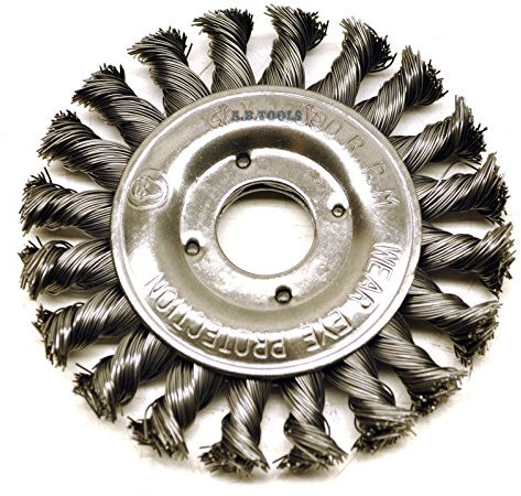 Flat Twist Knot Wire Wheel Brush 115mm 22.2 Bore Deburring Angle Grinder TE579