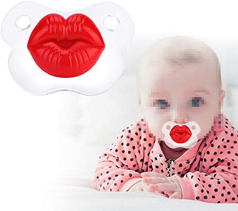 Ciuccio Neonato Ortopedico in Silicone Alimentare Senza BPA con Design Naso di Maiale - 2 Pezzi Ciuccio per Bambino 0-36 Mesi con Clip Portaciuccio e Custodia Sanitaria