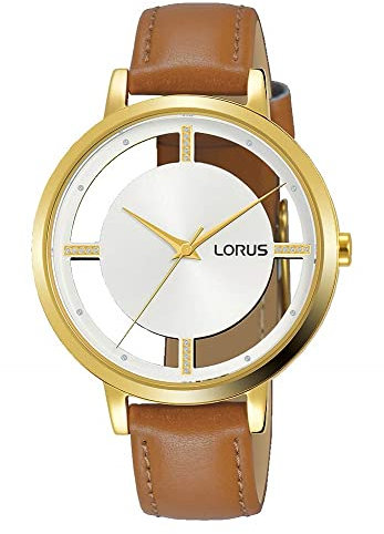 Lorus Fashion Damen-Uhr Edelstahl mit Lederband RG294PX9