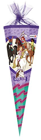Schultüte / Zuckertüte / 85cm / eckig / Pferde - Horse Club