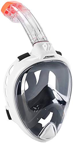 Speeron Schnorchelmaske: Tauchmaske mit Schnorchel und Action-Cam-Halterung, Größe XL (Schnorchelmaske Action, mit Kamera, Unterwasserkamera)