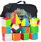 HJXDtech 12 Pack Stickerless Speed Cube Set mit spezieller Aufbewahrungstasche, Professionelle WCA Competition Zauberwürfel Arten 2x2 3x3 4x4 5x5 Pyraminx Megaminx Skewb SQ1 Würfel Puzzle Spielzeug