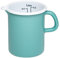 Riess, 0337-110, Küchenmaß 9cm,Inhalt 0,5 Liter, Sonderedition Nature Green, MEDIUM, emailierter Stahl, Grün, Gewicht 0,333 kg, 9cm Durchmesser, Induktion