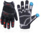 HANDLANDY Heavy Duty Arbeitshandschuhe Herren, Touchscreen TPR Impact Reducing Arbeitshandschuhe, Rutschfest Atmungsaktiv Mechaniker Handschuhe Schwarz XL