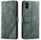 SONWO Hülle für iPhone XS Max, Premium Leder PU Handyhülle Flip Case Wallet Silikon Bumper Schutzhülle Klapphülle für iPhone XS Max, Grün