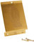 Amig - Pedal de Pie para Empuje de Puertas Pesadas Mod.1 - Abridor de Acero Inoxidable con Huella para Abrir Fácilmente Sin Manos - Ideal para Casas, Portales o Tiendas - 147 x 98 x 3 mm - Dorado