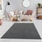 Fashion4Home Teppich Wohnzimmer – Einfarbig, Uni Teppich fürs Kinderzimmer, Schlafzimmer, Arbeitszimmer, Büro, Flur und Küche - Kurzflor, Grau, Größe: 120x170 cm