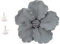 Garneck Floral Decor 1 Set 3D Hibiskus Wandkunst Hibiskus Wandschild Set Keramik Blumen Skulpturen Blumen Wandbild Porzellan Sonnenblume Anhänger für Haus Garten Dekoration Vintage
