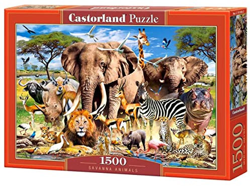 Castorland Puzzle mit 1500 Teilen: Animaux de la Savane
