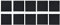 ewtshop® Mini Leinwände mit Keilrahmen, 100% Baumwolle, 10 Stück, 10x10 cm, Canvas, Kunstleinwand, Leinwand Tafel, schwarz