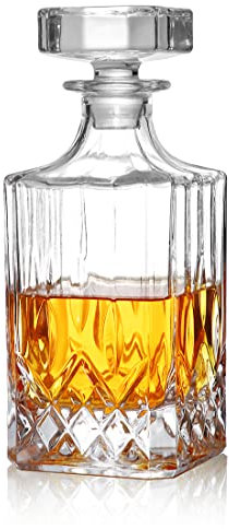 polar-effekt Whisky Dekanter 700 ml Kristallflasche - Karaffe von Hand gefertigt - Geschenke für Männer - Vatertag Männergeschenke Geburtstag mit Geschenkverpackung