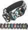 TSPRO Premium Hundehalsband mit Patch Dickes Verstellbares Taktisches Hundehalsband Schwere Ausführung Schnellverschluss Metallschnalle für Mittelgroße bis Große Hunde (Camo Cyan M)