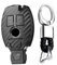 TECART Porte-clés pour Mercedes Benz AMG - en Fibre de Carbone - Accessoires ABS - 3 Boutons - Noir - B