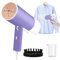 ferro da stiro da viaggio, Mini ferro da stiro a vapore, piroscafo portatile, 1000 W, riscaldamento rapido 10s,serbatoio dell'acqua da 130 ml,pieghevole, ferro da stiro compatto per la casa - viola