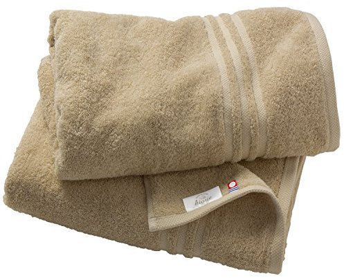 HIORIE Imabari Handtuch 2 Stück Badetuch Set Japanische Handtücher Modern Handtuch Classic Beige