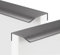 2 Stück Möbelgriffe Versteckter,Kleiderschrankgriffe invisibilità,Schrankgriff Aluminium,Türklinken Modernes,Profilgriff Geschwungener,Türgriff Schubladengriff Knöpfe (Gebürstetes Grau,1200mm)