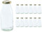 Vitrea Hansa TO43 Lot de 12 bouteilles en verre vides avec bouchon à vis doré - Pour lait, jus, smoothies, huile - 250 ml