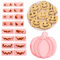 PTaizjjz Lot de 10 emporte-pièces en plastique 3D en forme de tête de citrouille pour Halloween