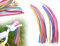 Lhbwhiz 1 Pair Lenker Quasten,Fahrrad Luftschlangen,Mädchen Jungen Kinder Ribbon,Streamer Bänder,Fahrrad Griffe Dekoration Bändchen,Bunte Lenkerfransen,fahrradzubehör,für Kinderfahrrad(Bunt)
