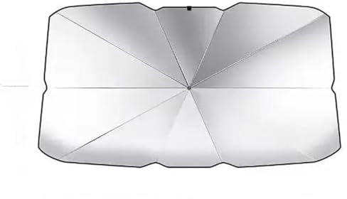 Auto-Sonnenschirm Sonnenschutz Die Windschutzscheibe Des Autos Sonnenschutz Fürs Faltbarer Regenschirm Mit 360° Drehbarem Schaft Kein Verkratzen Der Scheibe140 X 75 Cm Sonnenblende Vorne(Normal Car Um