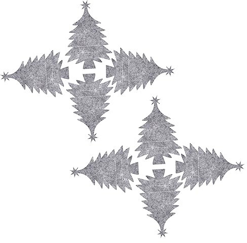 COLLBATH 8 Piezas De Portacubiertos con Forma De Árbol De Navidad Bolsa para Cubiertos Suministros para Fiestas con Temática Navideña Decoración para Mesa De Comedor