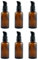 6 Stück 30ml Glasflaschen Braun, Pumpspender, Bernsteinfarbene Glas Lotion Flaschen, Lotionspender Braunglas Flasche mit Pumpe, Ätherisches Öle Flaschen Reise Flaschen Creme Lotion Flasche Pumpflasche