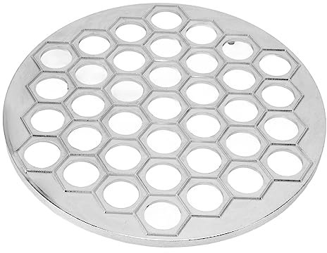 37 Löcher Pelmeni Maker, Pelmeni Form Dumpling Maker Ravioli Maker Aluminiumlegierung für Partys Picknicks Diy Kochen Familienfeiern (SILVER)