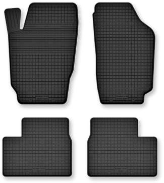 Wielganizator Gummimatten passend für Peugeot 206 (1998-2010) Fließheck, SW, Kombi, CC, Cabrio | 4-teiliges Set | bessere Passform als universelle Matten | Schwarz