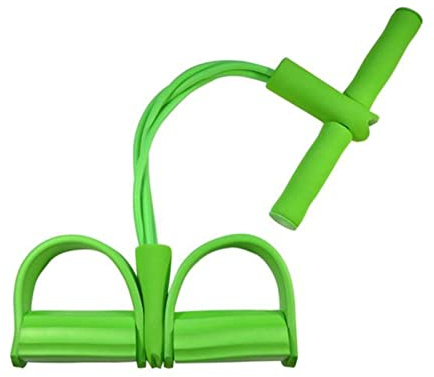 YYSTRAP Pedaltrainer Sit Up Pull-Seile Multi-Funktion Spannungsseil Starke Fitness Widerstand Bands Latex-Pedal Frauen Männer Yoga Fitnessgeräte Pedaltrainer Für Zuhause(Green)