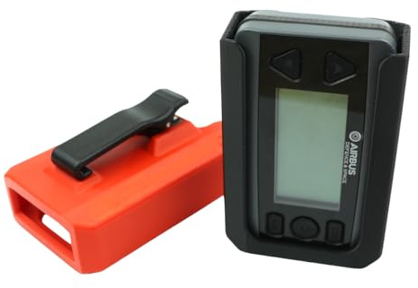 PROTEX-ON Holster für Airbus P8GR Tetra Meldertasche Holster Gürtelclip Tragetasche FME (Version 1) (Rot)